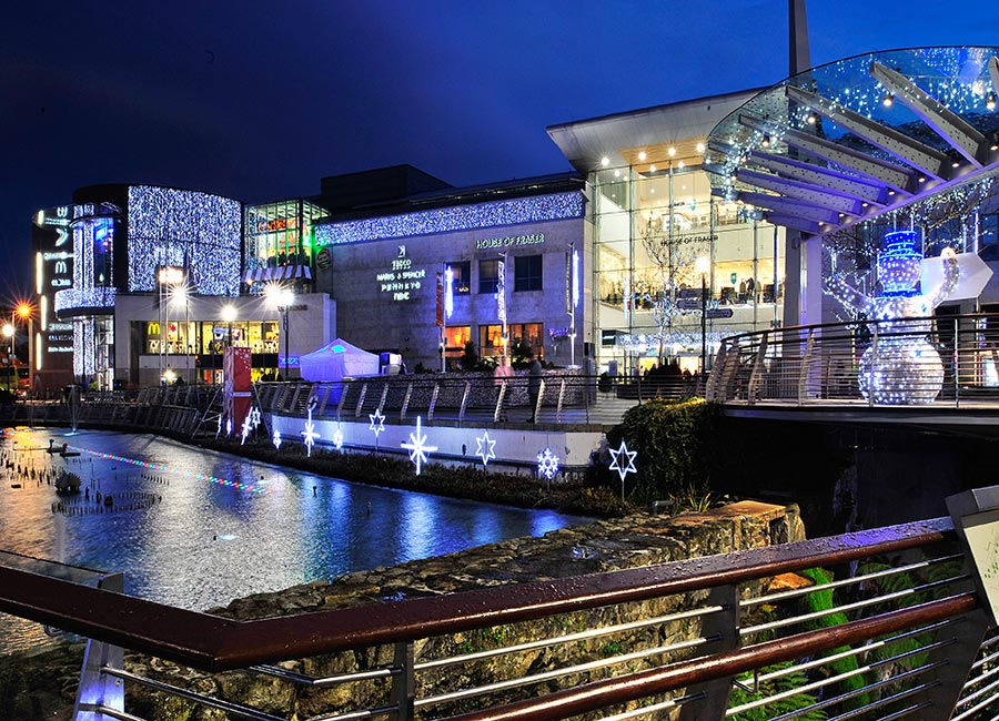 Centros comerciales con las decoraciones navideñas más bonitas de Dublín