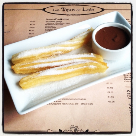 Churros en Dublín - Las tapas de Lola